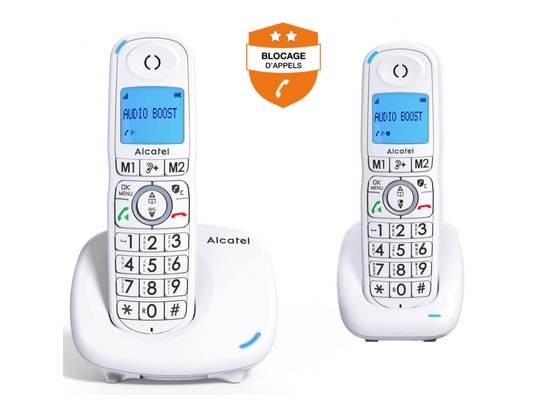 Téléphone fixe sans fil Alcatel XL785 Voice Duo Blanc - Cdiscount Téléphonie