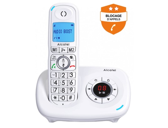 Téléphone Fixe sans fil senior Alcatel XL585 Voice Duo 