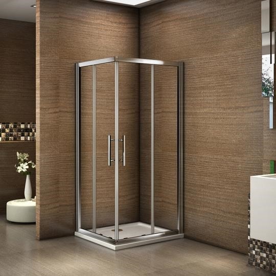 Aica 90x90 cabine de douche accaccès d'angle, cabine de douche carré porte  de douche coulissante avec receveur de douche [CI99E+90x90GR] - AICA -  Grand choix au petit prix - Paroi de douche,choulissants,Porte