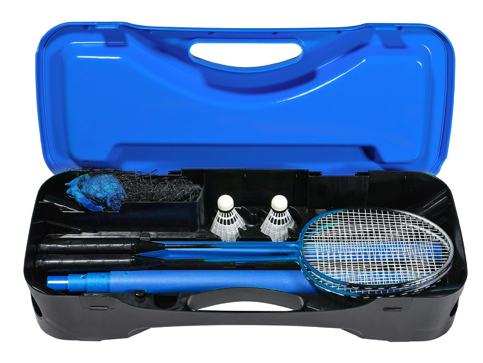 Kit Filet NILS 2 En 1 – Badminton Et Tennis, Portable Avec Hauteur Réglable, Raquettes Et Balles Incluses