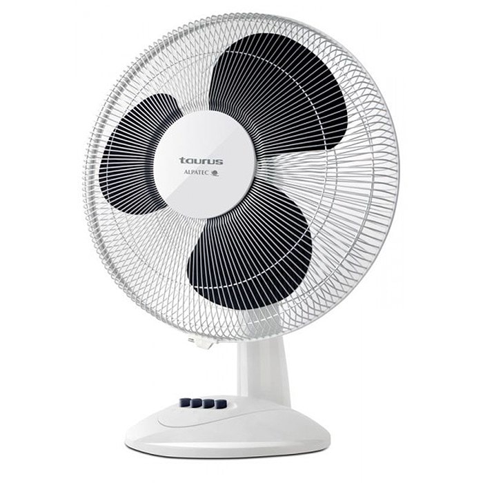 Ventilateur De Table Tristar 40 Cm, 45 W, 3 Vitesses - Blanc, Idéal Pour Bureau Ou Pièce
