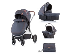 poussette double looping avec cosy