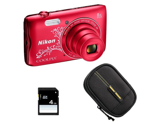 Appareil photo numérique compact rouge Nikon Coolpix B700