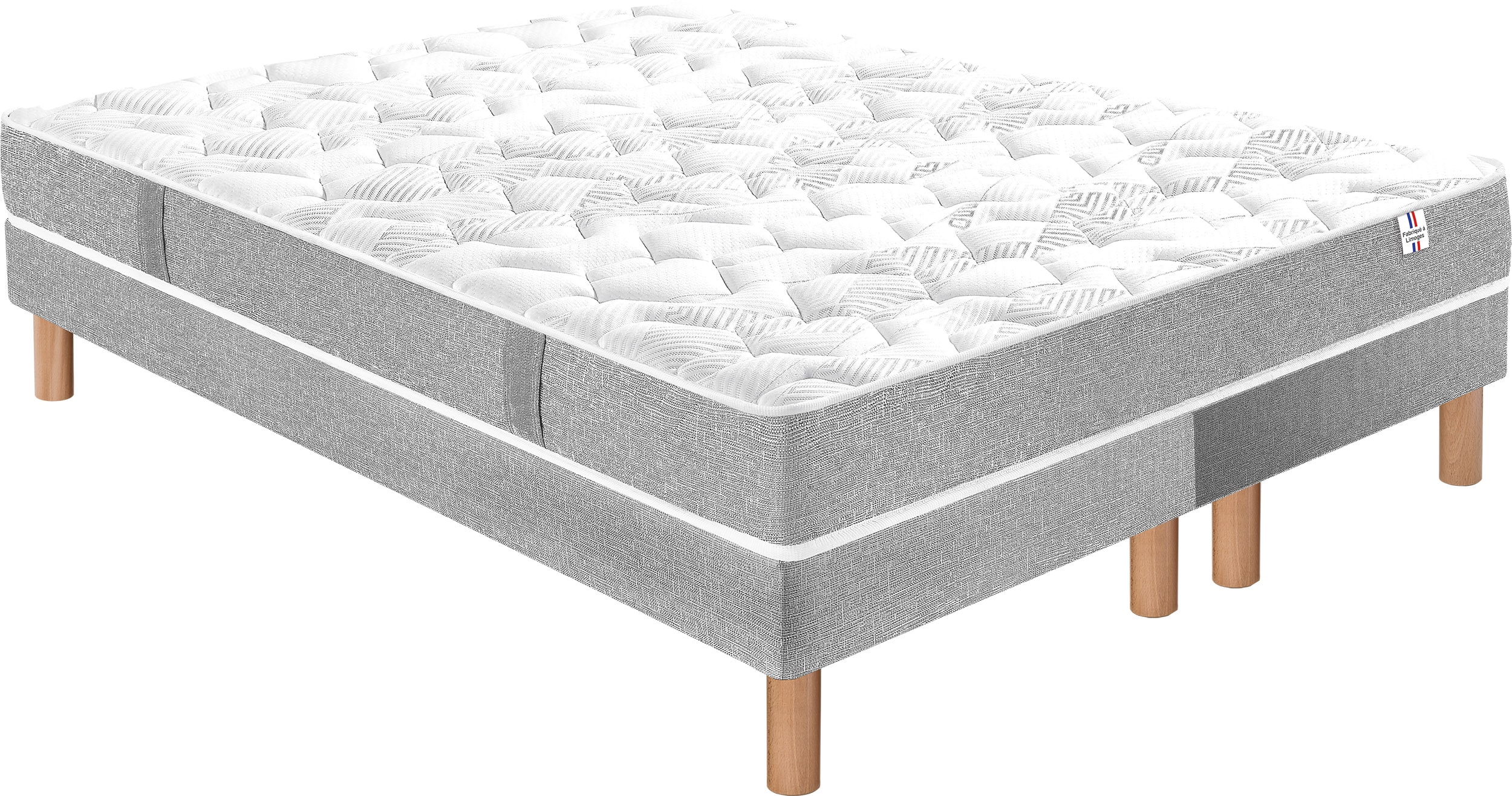 Ensemble Matelas Sommier 2 X 80 X 200 PLS Lit Botanica 2 160x200cm ensemble-matelas-sommier-2-x-80-x-200-pls-lit-botanica-2-160x200cm