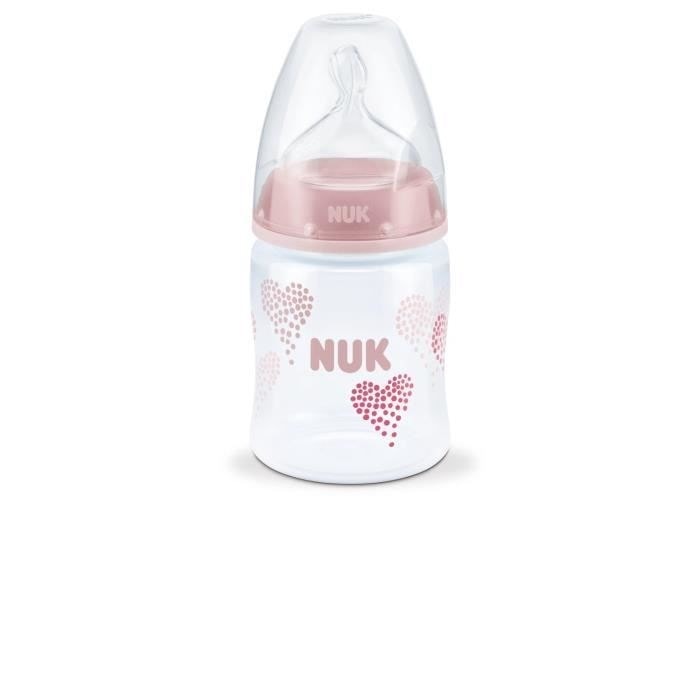 NUK First Choice+ Biberon professionnel anti-colique | 0–6 mois | Contrôle  de la température | 300 ml | Sans BPA | Tétine en silicone
