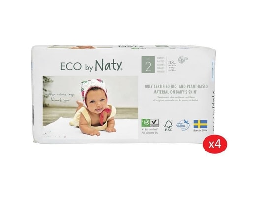 Naty Lot De 4 Paquets De Couches Taille 2 Mini 3 6 Kg 33 Pcs Naty Ma 34ca317naty Vil94 Pas Cher Ubaldi Com