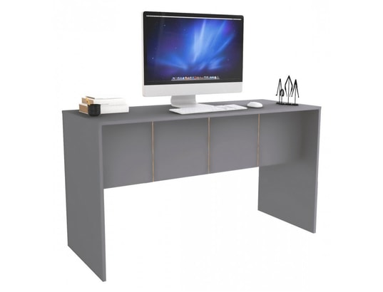 Bureau Gris Mat 136 Cm Beaux Meubles Pas Chers Ma 18ca549bure Iriqr Pas Cher Ubaldi Com