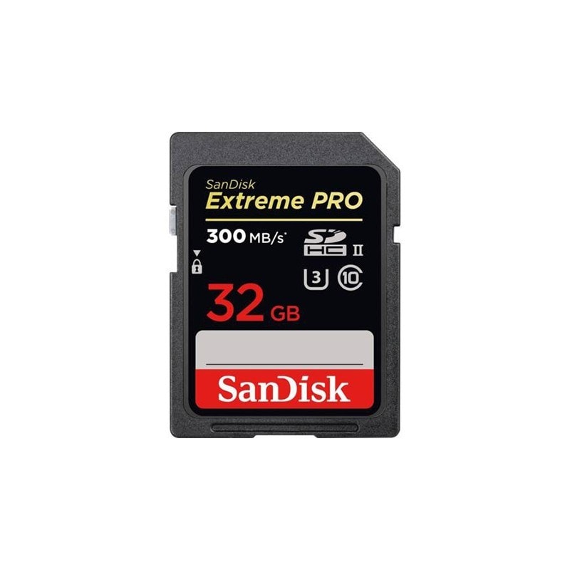 SANDISK SD EXTREME PRO 32 Go SDHC 300 MB/s UHS-II U3 Classe 10