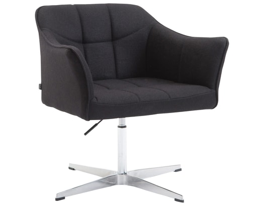 Fauteuil De Bureau Ergonomique Sans Roulettes En Tissu Noir Hauteur Reglable Fal10045 Decoshop26 Ma 14ca549faut 6rs1j Pas Cher Ubaldi Com