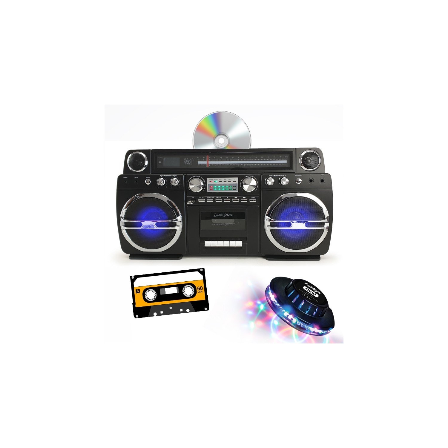 Max Power Auto Radio CD MP3 USB Noir MP3 - Bluetooth - Carte mémoire - AUX  à prix pas cher