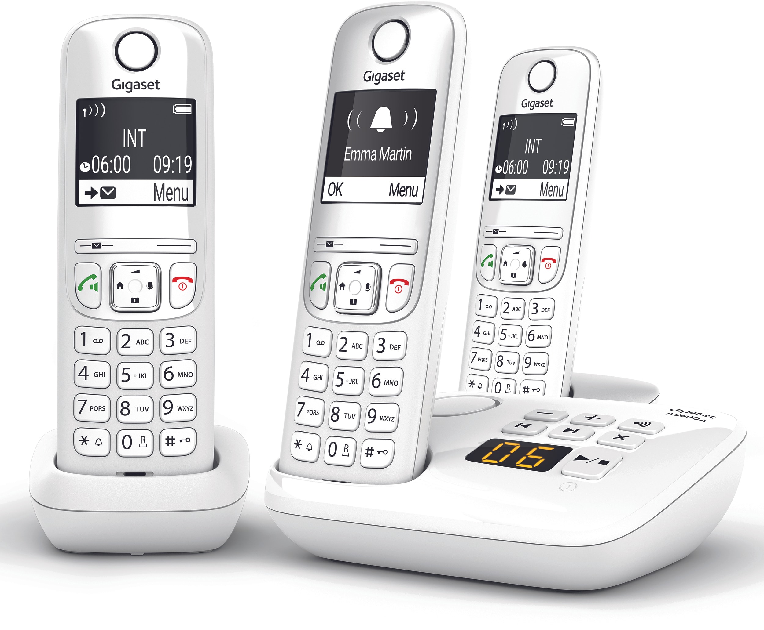 Téléphone Sans Fil GIGASET AS690 A Trio Blanc Pas Cher - UBALDI.com