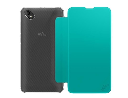 Coque WIKO View 4 Lite – Smart Folio Smoked Bleen, Protection Ultra Fine