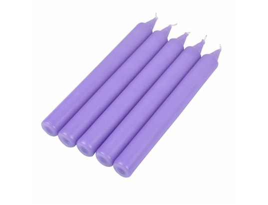 3 Bougies Led Violettes Rechargeables Avec Télécommande Minuterie