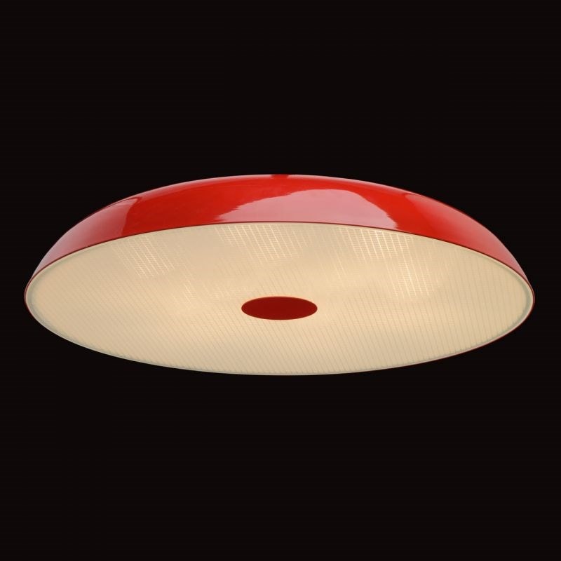  Plafonnier  rond  design  bremen 80cm rouge  PARIS PRIX MA 