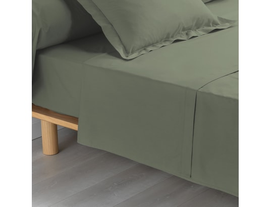 Drap Plat 2 Personnes 240x300 Cm - 100% Coton - Couleur Terracotta - Label Oeko-Tex - Marque Douceur D'Intérieur