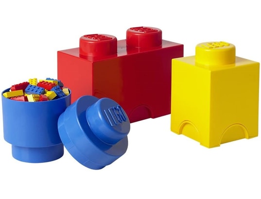 Boite rangement Lego Jaune 25 x 25 x 18 cm ?