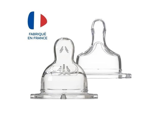 Dodie tétine plate col large 0-6 mois silicone DODIE Pas Cher 