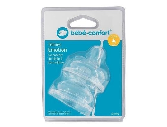 Bebe confort tétine maternity silicone t.1 - 3 vitesses (x2) BEBE CONFORT