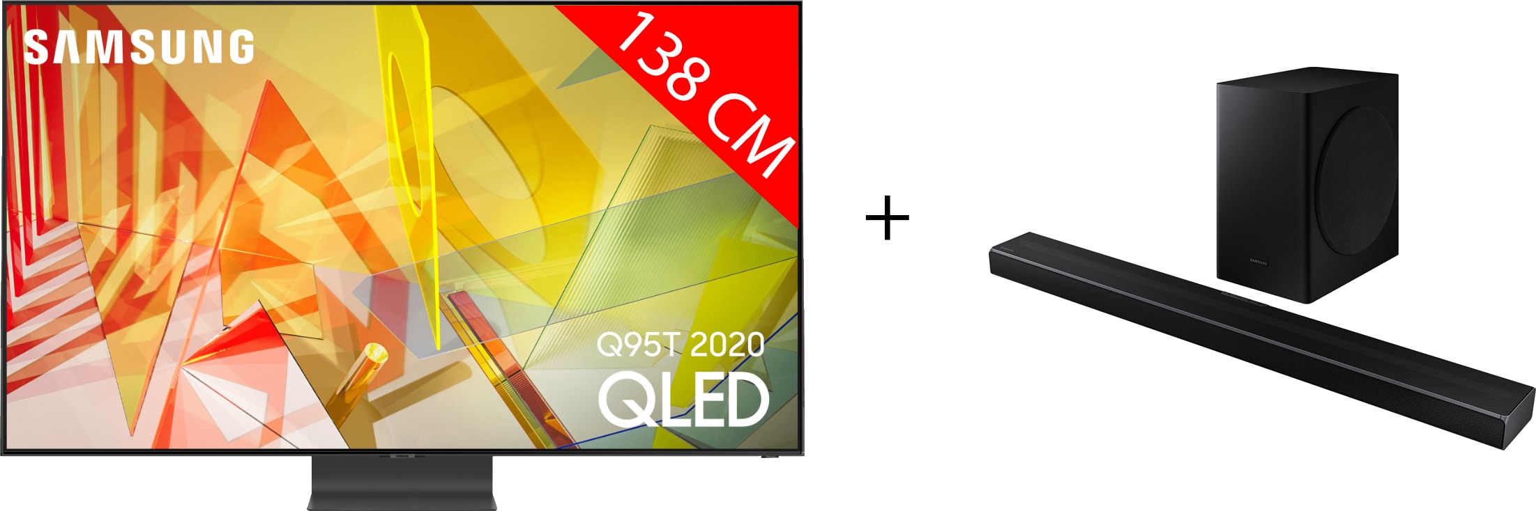 SAMSUNG QE55Q95T + Barre De Son HW-Q60T - TV QLED 4K 138 Cm - Livraison ...