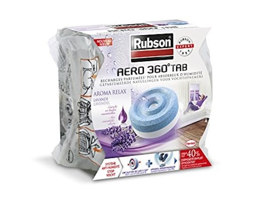 Rubson aero 360° aroma recharge en tabs à la lavande pour absorbeur d' humidité RUBSON Pas Cher 