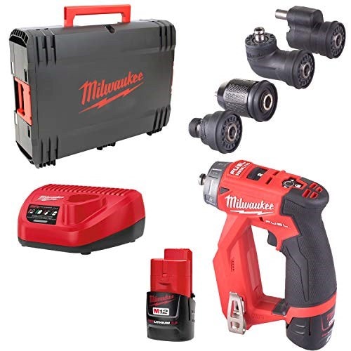 Perceuse visseuse milwaukee m12 fuel fpdxkit-202x - 2 batteries 2.0 ah - 1  chargeur 4933464979 MILWAUKEE 12813 Pas Cher 