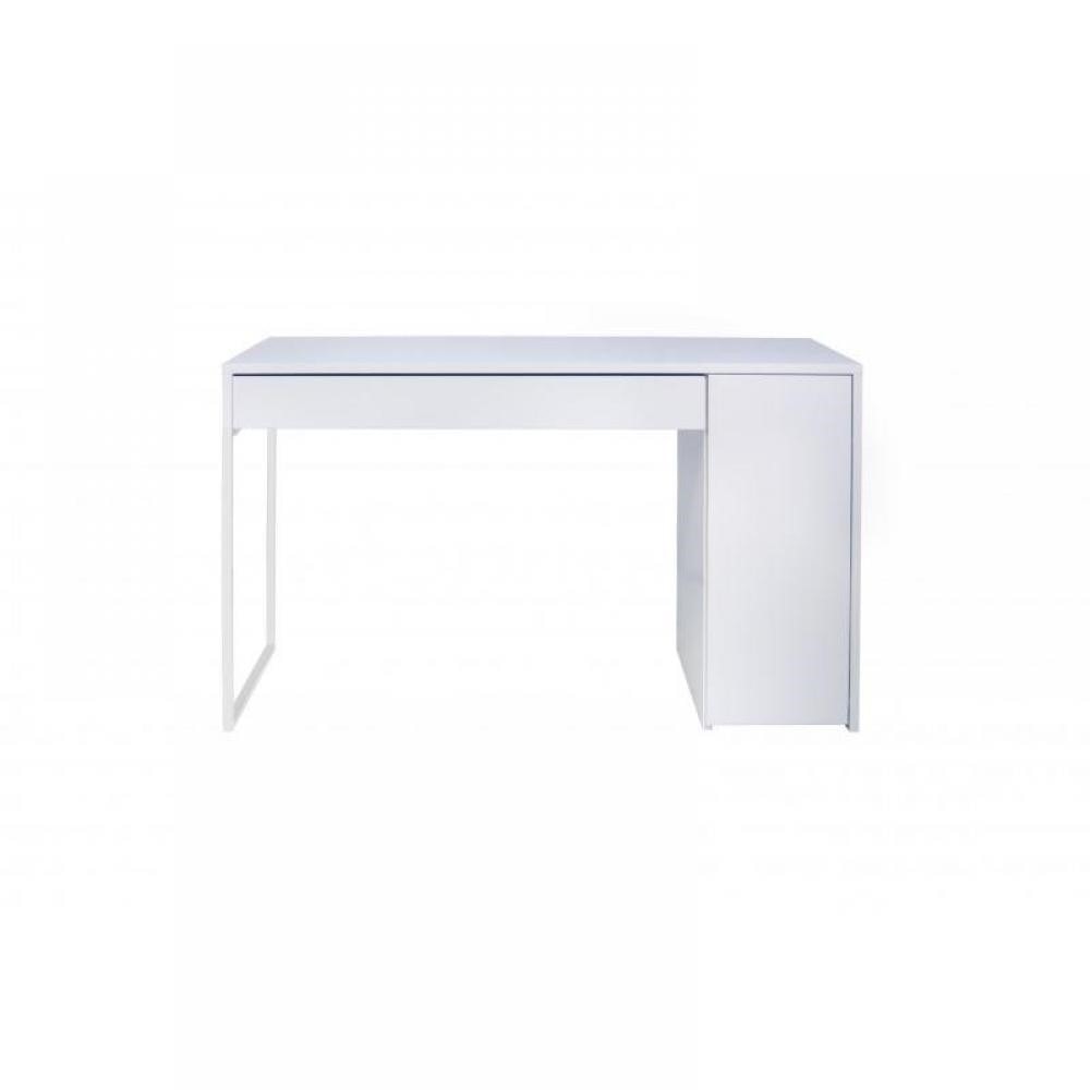 Bureaux, meubles et rangements, PRADO bureau blanc mat avec 1