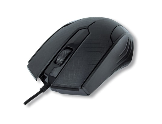 Souris USB infra rouge 1600 DPI 3 boutons - Noire MCL