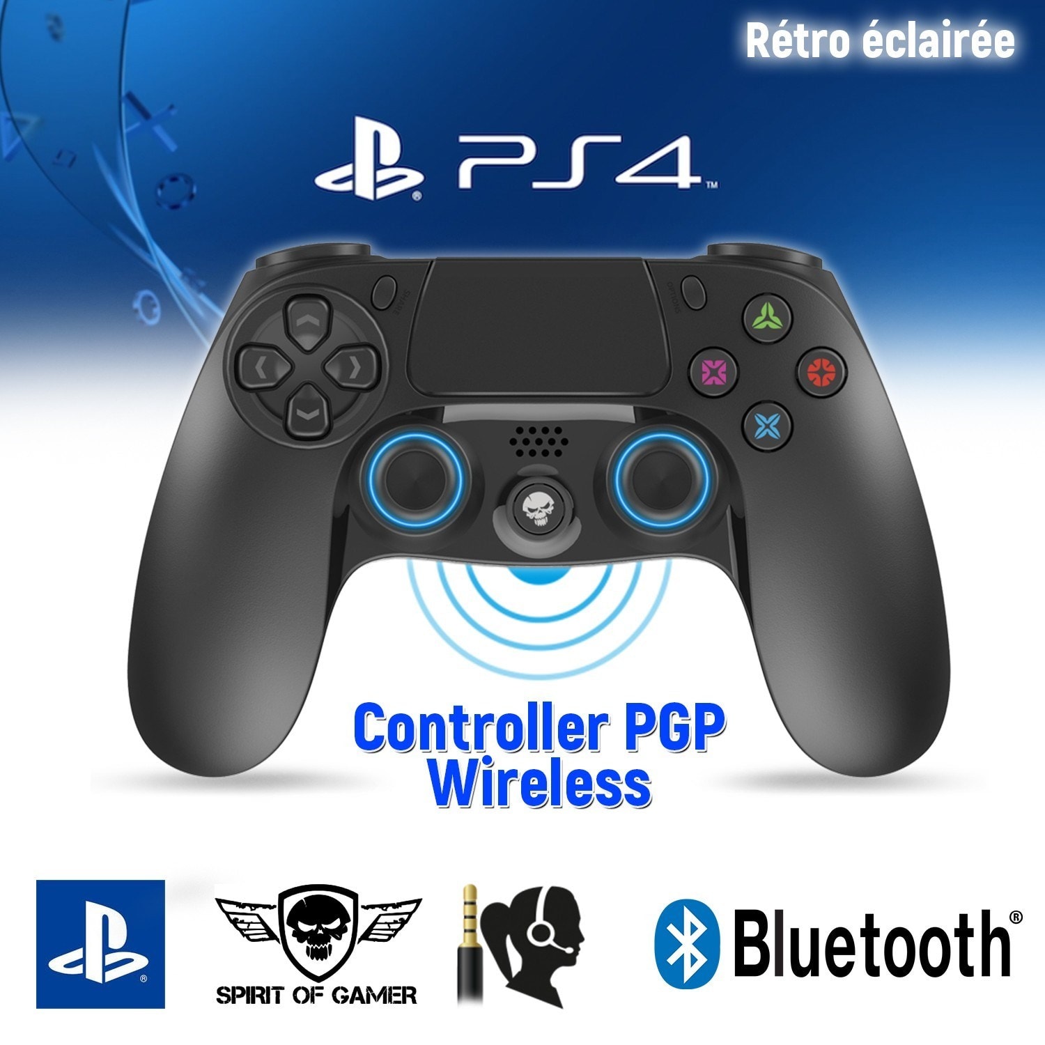 Manette Bluetooth sans fil pour manette PS3 Console sans fil pour