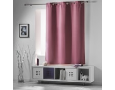 douceur dint/érieur rideau a oeillets 140x280 cm microfibre absolu anthracite