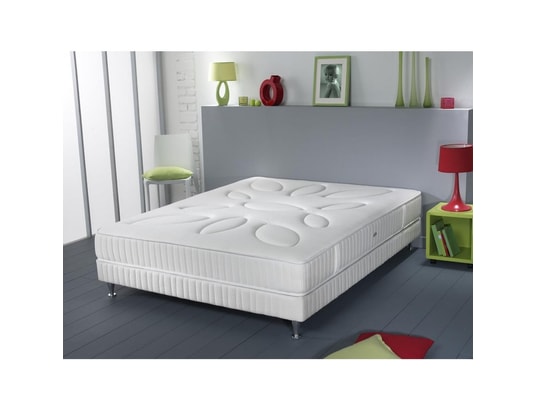 Sommier Pour Personne De 150 Kg Ensemble Simmons Cascade Couchage Mémoire de Forme Sommier Pieds 90x190
