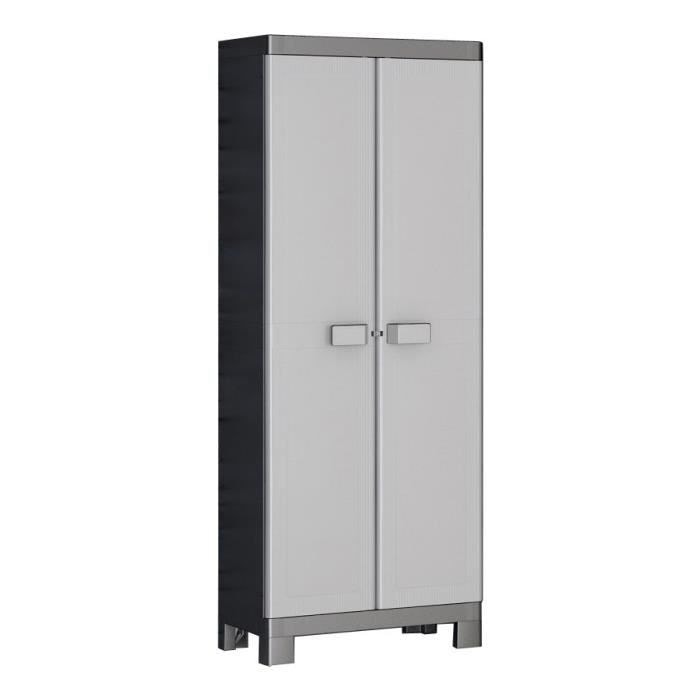Kis armoire de rangement multispace logico 65 x 45 x 182 cm noir et
