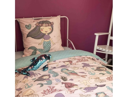 Parure De Lit 90X190 Enfant Mer Verte Housse De Couette 1 Personne