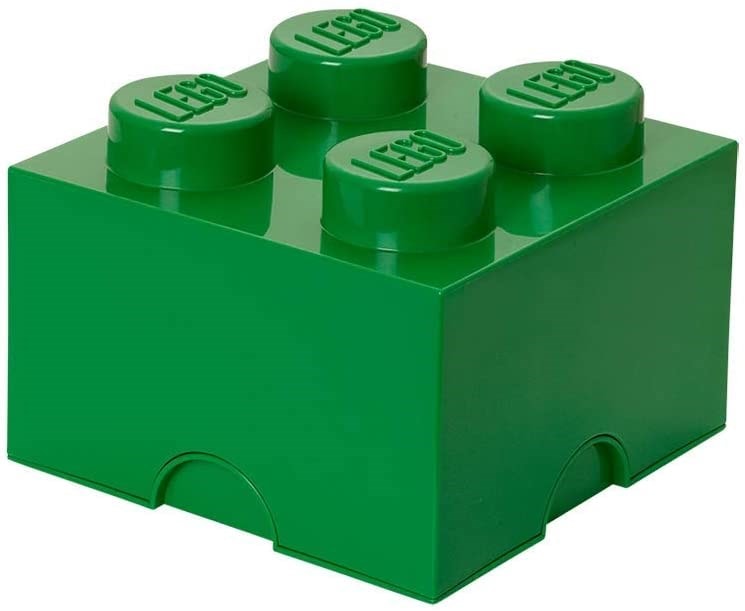 Boîte de rangement lego modèle 4 - vert sans tiroir LEGO Pas Cher 