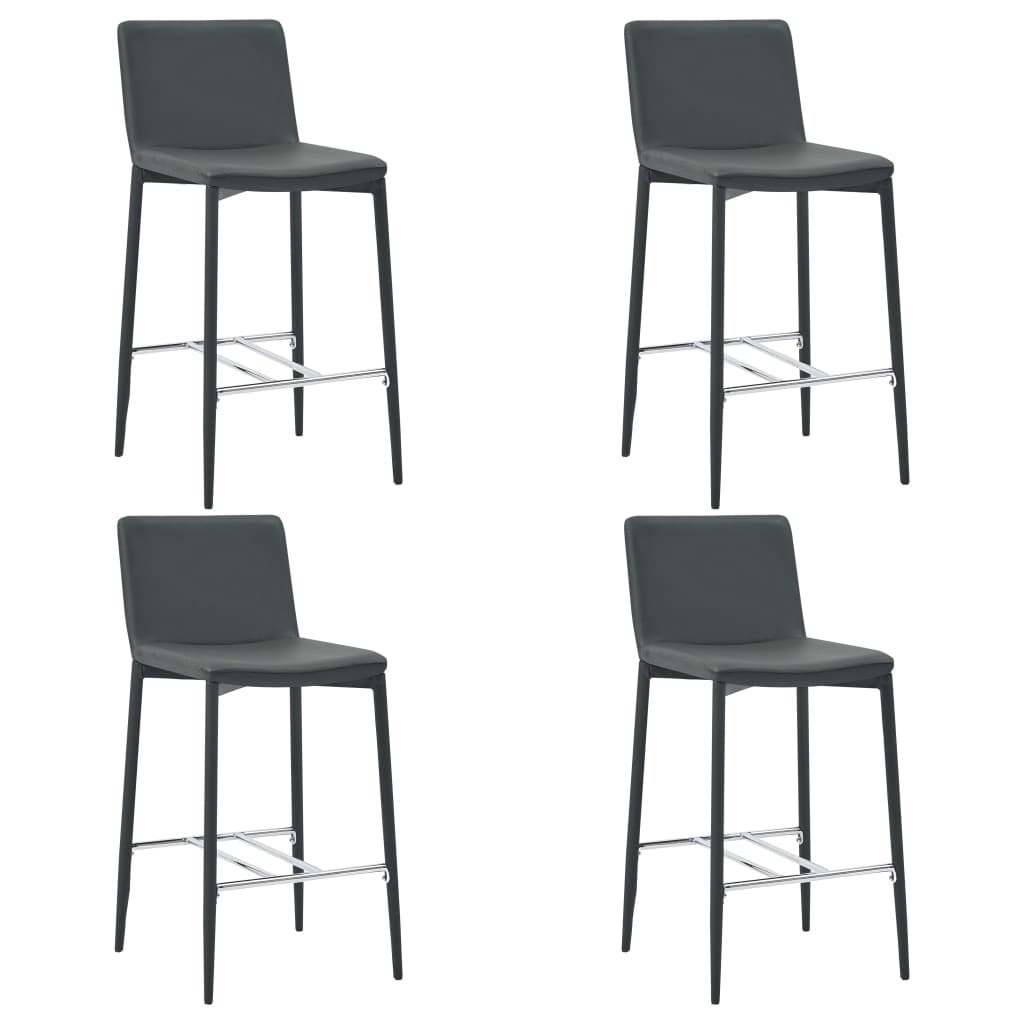 Vidaxl chaises de bar 4 pcs gris similicuir VIDAXL MA13CA493VIDAOPJQQ