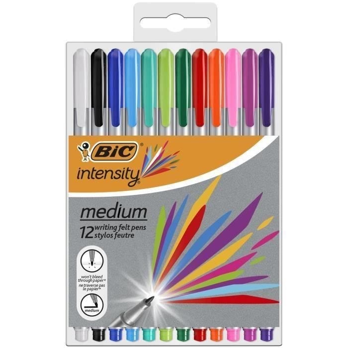 Crayons de couleurs BIC Intensity - loisirs créatifs adultes BIC