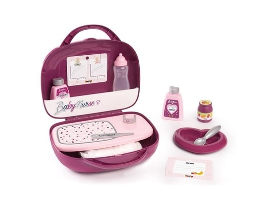 Smoby poussette combinée 3 en 1 pour poupées maxi-cosi rose clair SMOBY Pas  Cher 