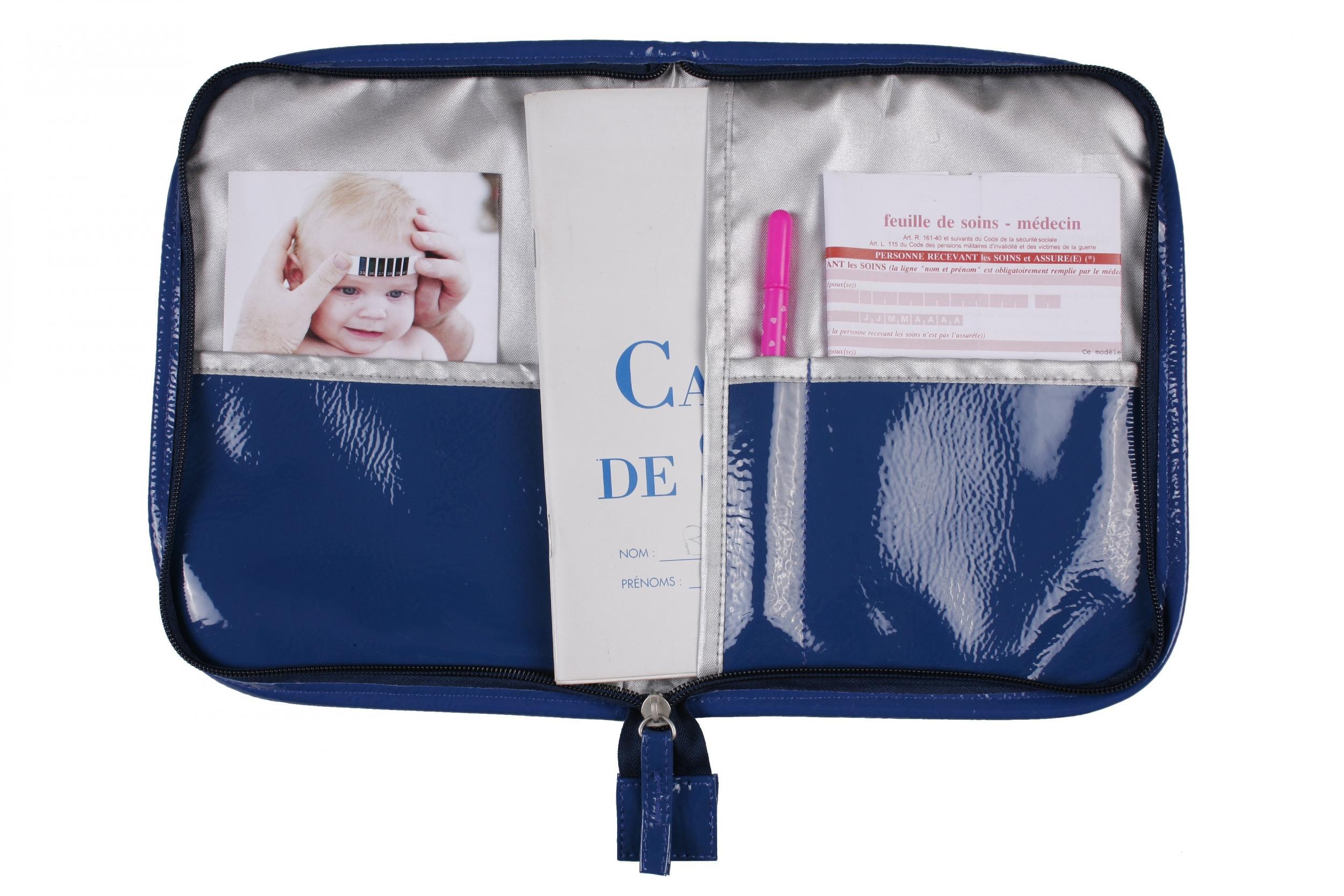 Protège Carnet De Santé Bleu Pour Bébé – Format A5 15x20 cm – Rabats Pour  Ranger Les Ordonnances - Cdiscount Puériculture & Eveil bébé