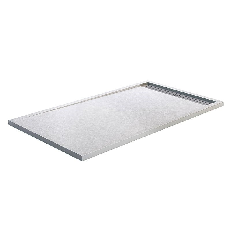 Receveur de douche, résine, blanc L.120 x l.70 cm, Easy