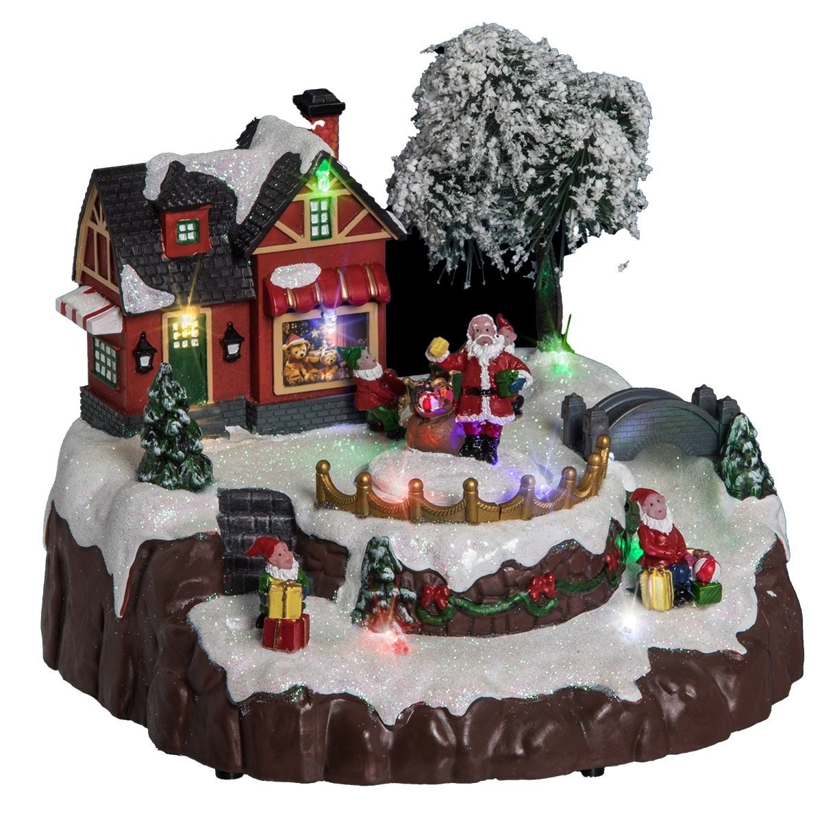 FEERIC Globus Schwarz Mit Goldener Erde - 79 Cm Höhe