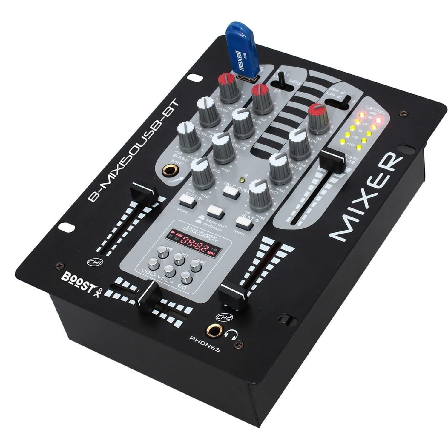 Table de mixage boost djm150usbbt2 voies 5 canaux+ fonction bluetooth BOOST