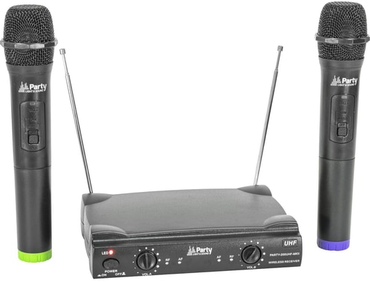 Malone VHF-400 Duo 1 Système 2 canaux VHF sans fil : 2 micros main + 1  récepteur