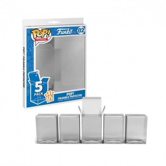 Pack de 5 Boîtes de protection Funko Pop Foldable Protector - Jeu de  stratégie