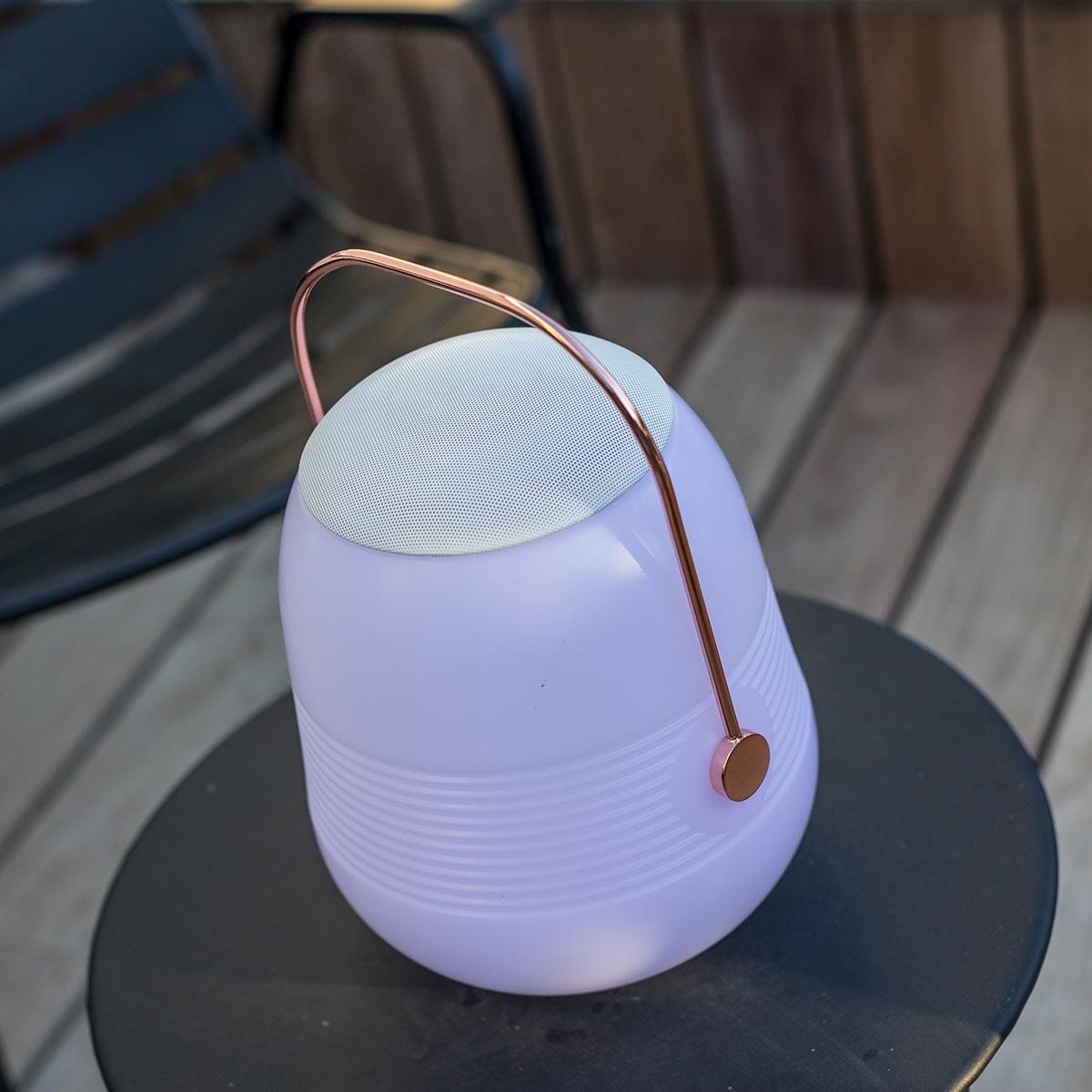 Lampe réveil rechargeable avec enceinte Bluetooth intégrée • Ma Lampe de  Chevet