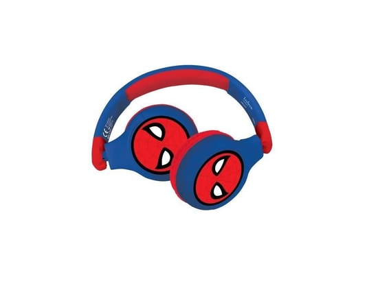 LEXIBOOK - Spider-man casque 2-en-1 bluetooth et filaire confortable et  pliable pour enfants avec limitation de son - lexibook
