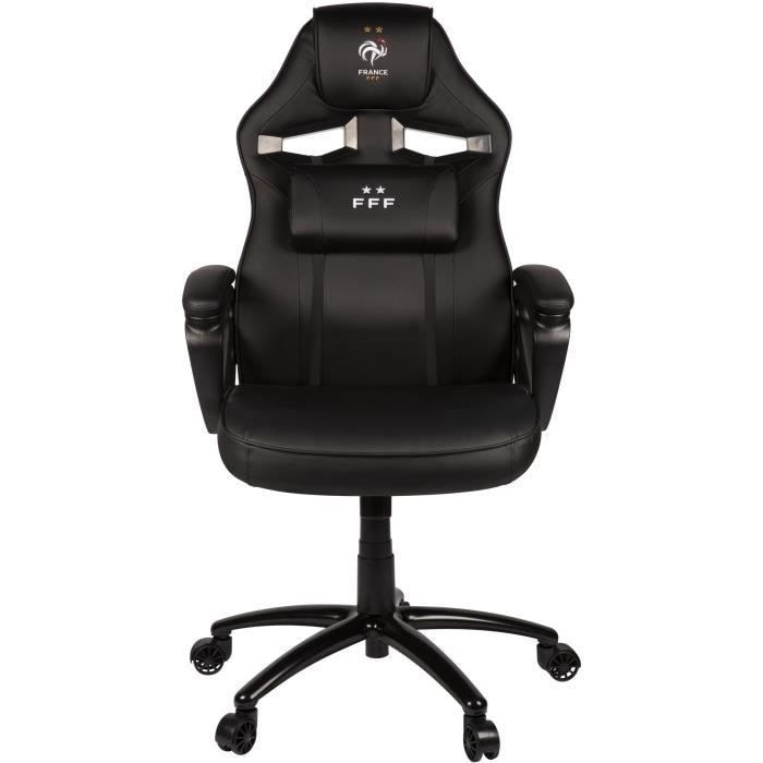 Chaise Gaming Konix One Piece - Inclinaison 150°, Cuir PU, Appui-tête Et Lombaire Réglables - Noir