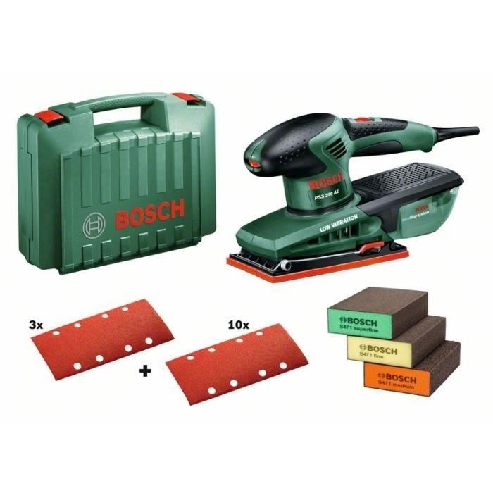 Bosch Ponceuse vibrante PSS 300 AE (250 W, vitesse de vibration 14 000