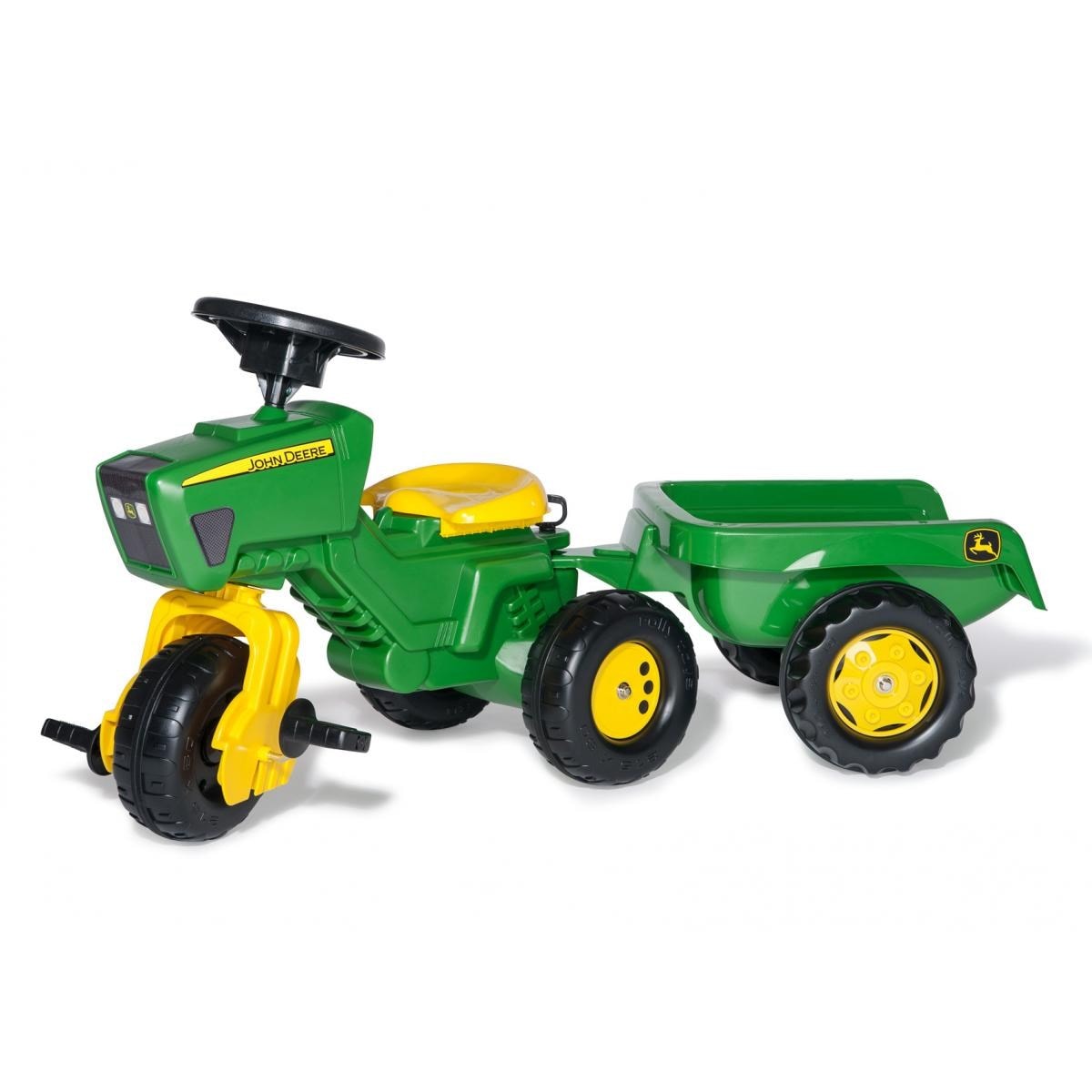 Rolly toys tracteur a pedale + remorque rollytrac john deere ROLLY