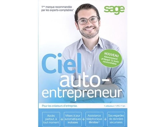 Logiciel ciel/sage auto-entrepreneur (abonnement 12 mois) CIEL WXPIAPM2015