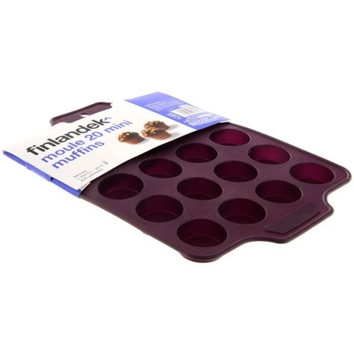 Finlandek Moule 20 Mini Muffins Silicone FINLANDEK