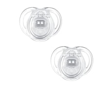 Lot de 2 sucettes silicone Fun 0-6 mois hippo-dauphin TOMMEE TIPPEE sucette-fun-hippo-dauphin  Pas Cher 